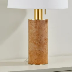 Swirling Burl Table Lamp