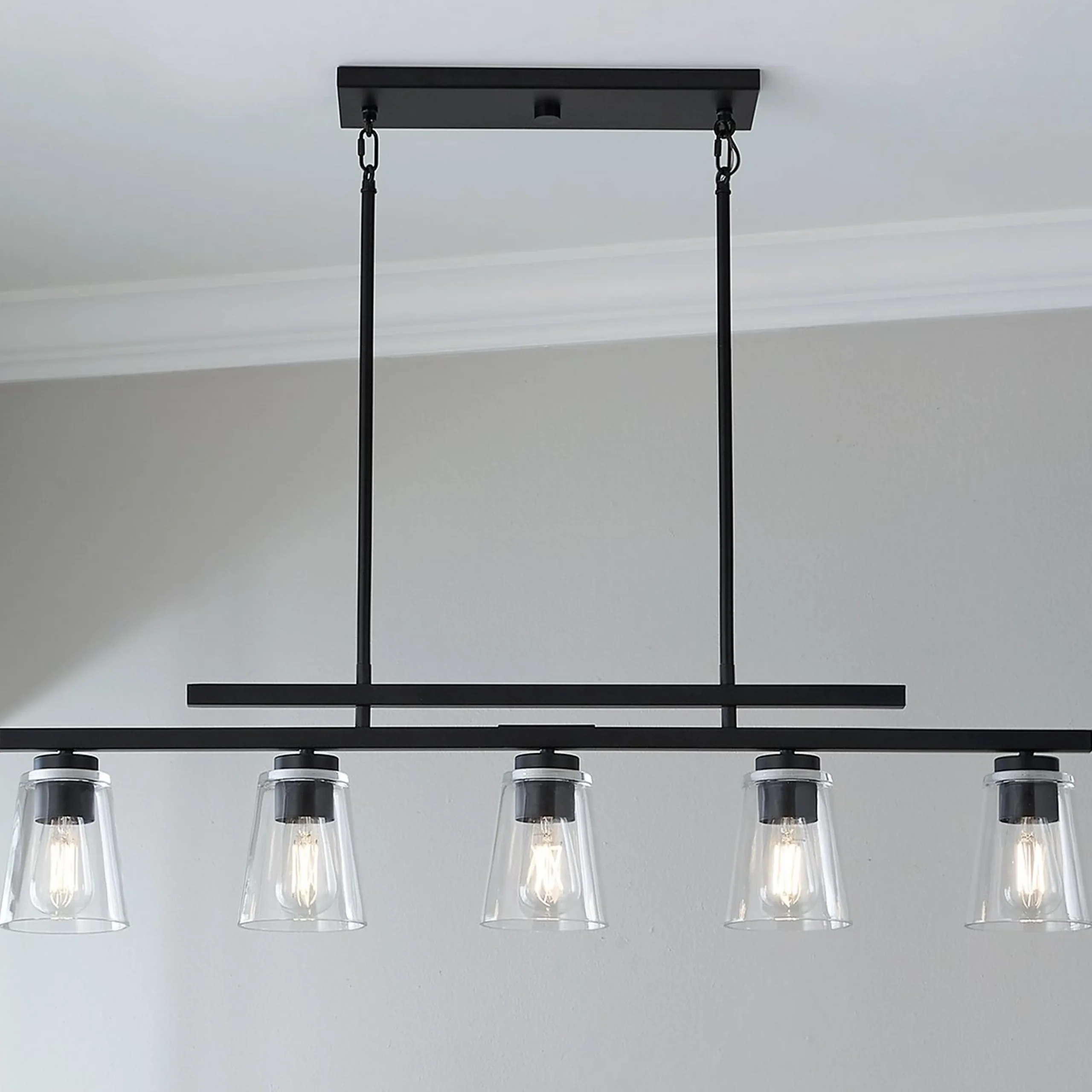 T Bar Taper Island Chandelier