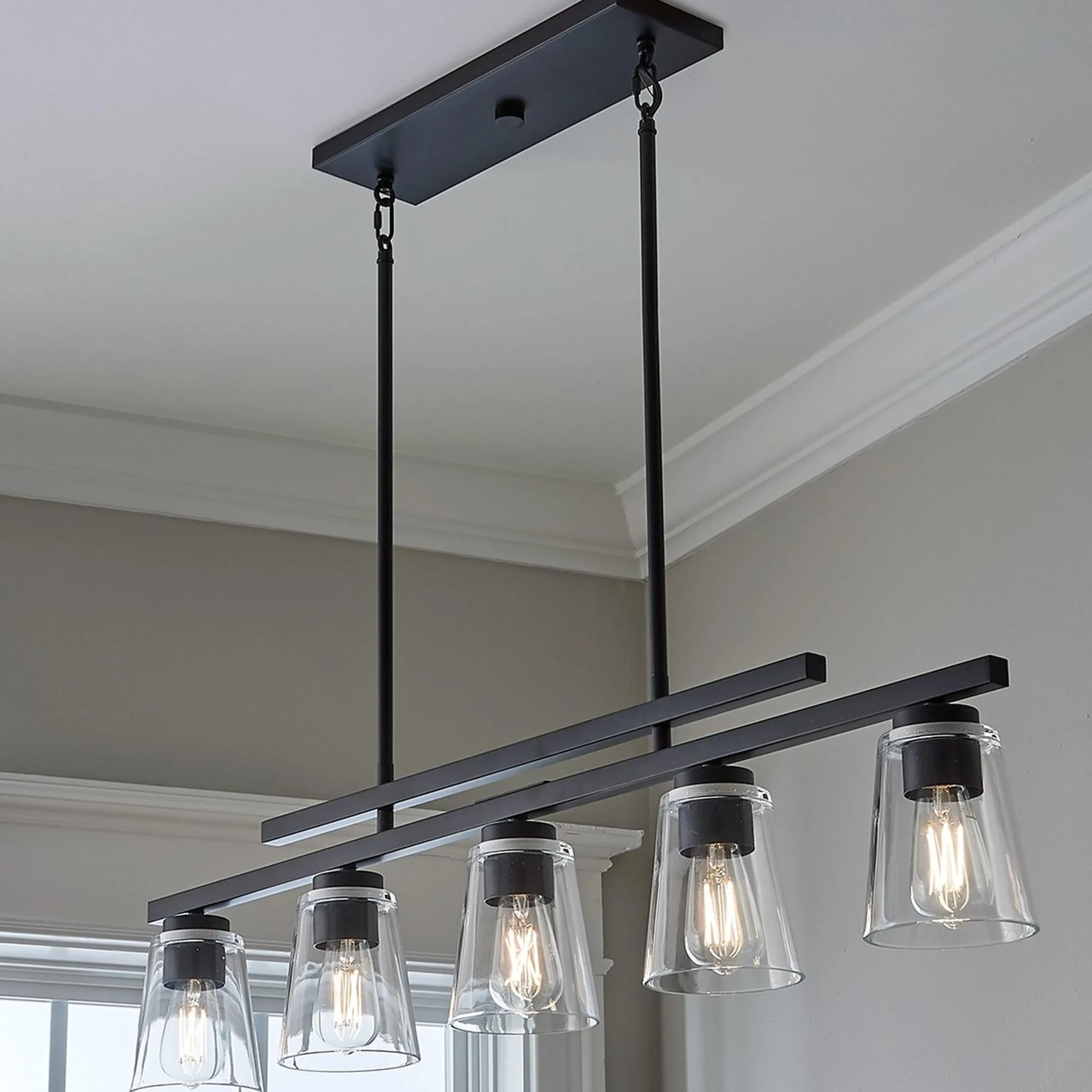 T Bar Taper Island Chandelier