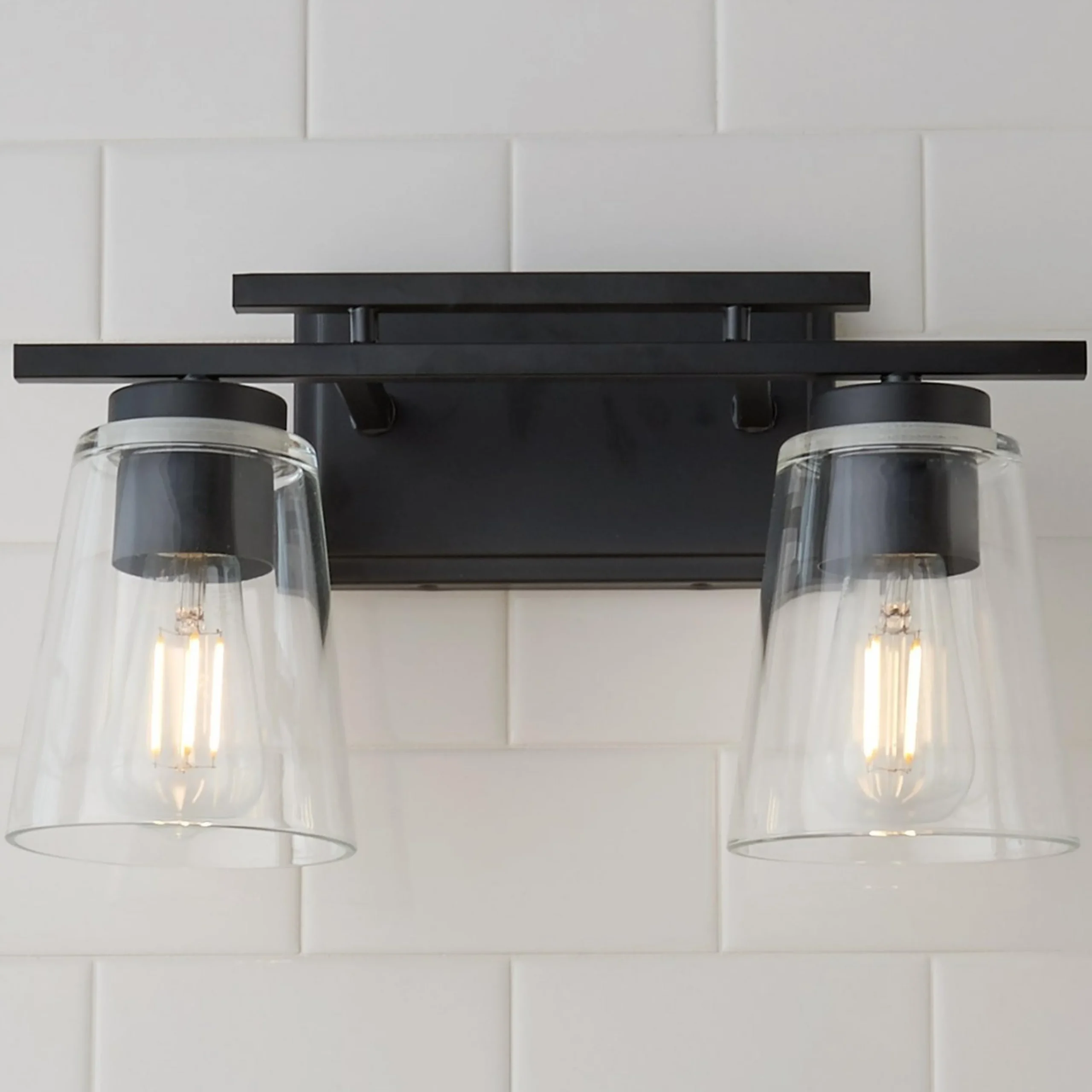 T Bar Taper Vanity Light - 2 Light