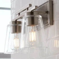 T Bar Taper Vanity Light - 2 Light