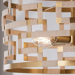 Threaded Grid Chandelier