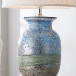 Tidal Pool Art Glass Table Lamp