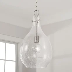 Tierni Pendant - Seeded Glass