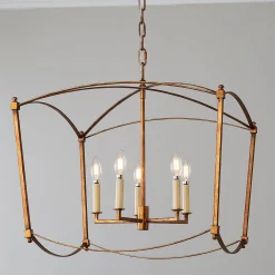 Traditional Beaux Square Lantern - 5 Light