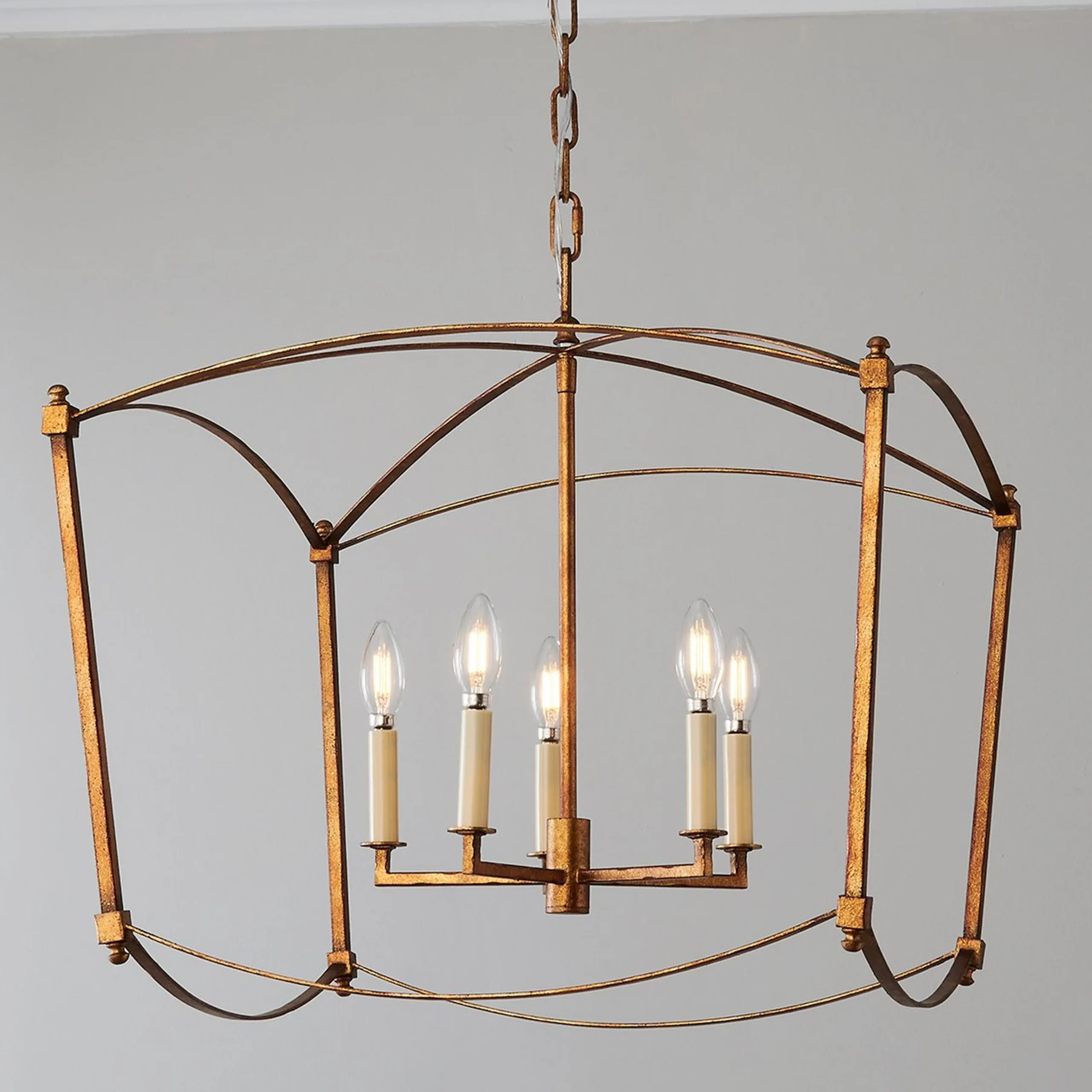 Traditional Beaux Square Lantern - 5 Light