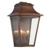 Traditional Studded Tapered Outdoor Sconce - Large