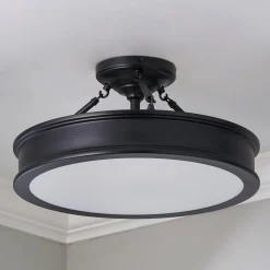 Traditional Urban Semi-Flush Ceiling Light