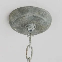 Transitional Cut Loop Drum Chandelier - 6 Light