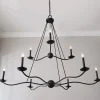 Transverse Waves Tiered Chandelier
