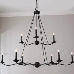 Transverse Waves Tiered Chandelier