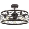 22" Trellis Cage Ceiling Fandelier