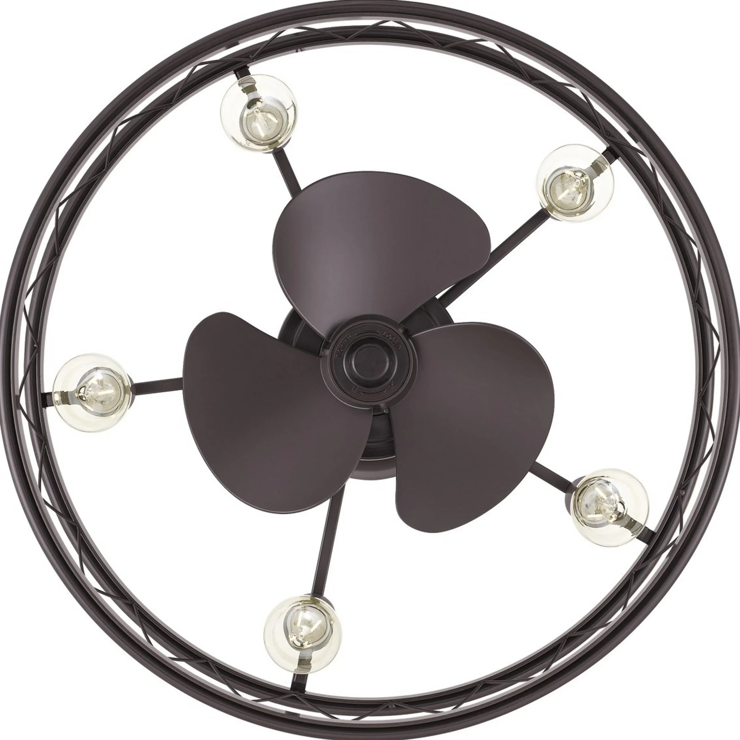 22" Trellis Cage Ceiling Fandelier