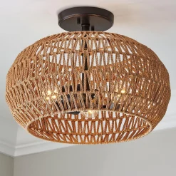 Tropical Oasis Semi-Flush Ceiling Light