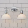 Truncated Cone Shade Vanity Light - 2 light