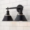 Truncated Cone Shade Vanity Light - 2 light