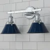 Truncated Cone Shade Vanity Light - 2 light