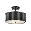 Urban Floral Semi-Flush Ceiling Light - 3 Light