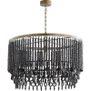 Valencia Wood Bead Pendant - Drum