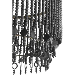 Valencia Wood Bead Pendant - Drum