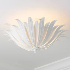 Vicenzio Leaf Semi-Flush Ceiling Light