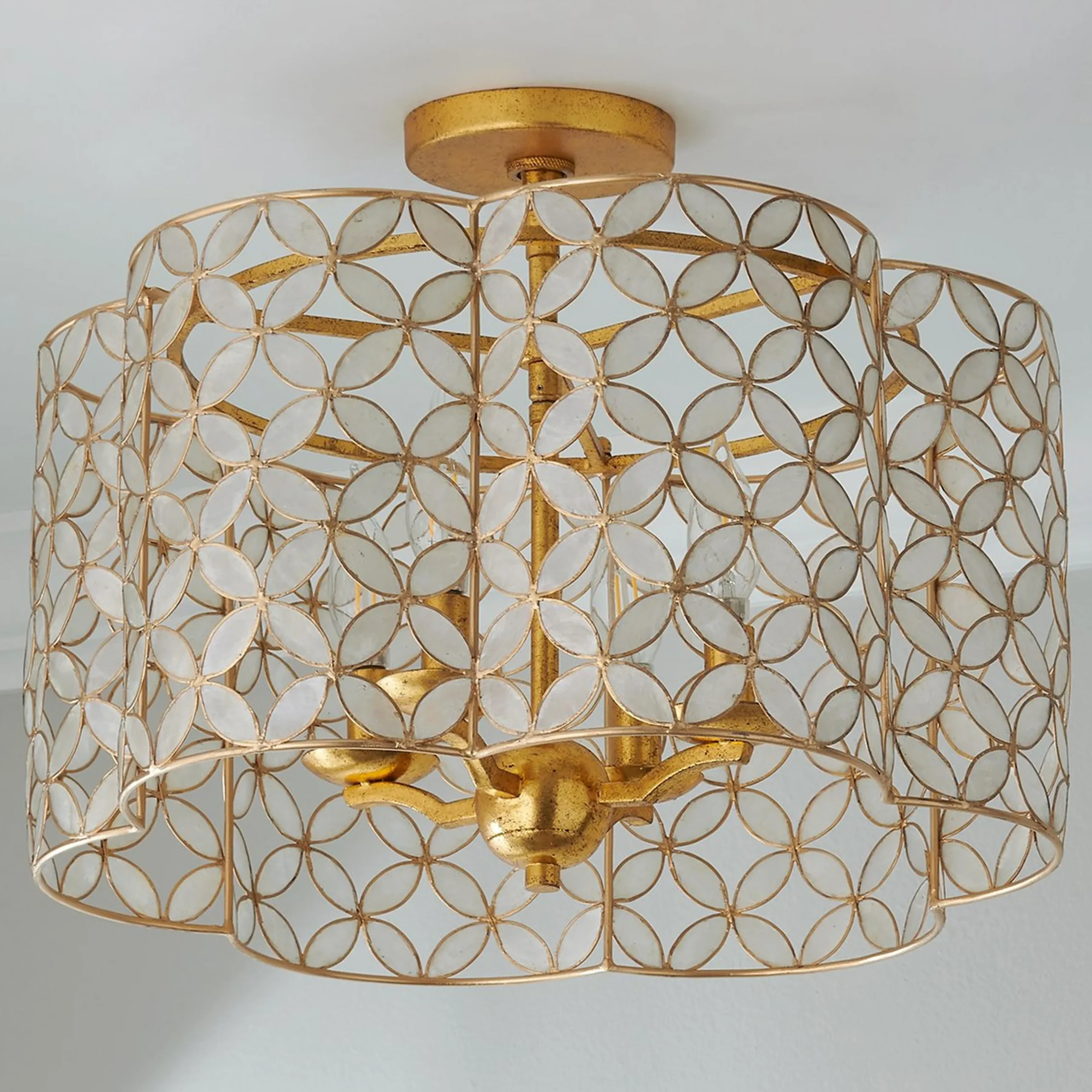 Vierpas Semi-Flush Ceiling Light