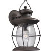 Village Caged Glass Outdoor Sconce - Large