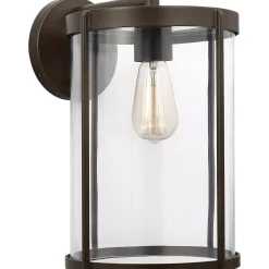 Vincent Clear Glass Outdoor Sconce - Large