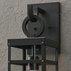 Vintage Suspended Pane Outdoor Sconce - Medium