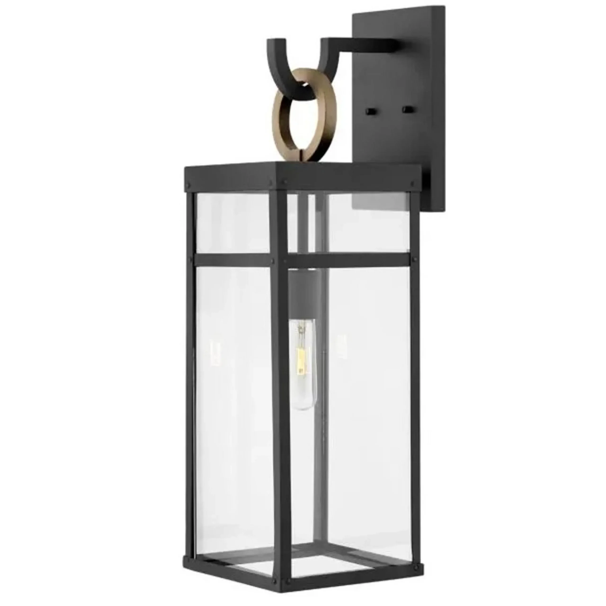 Vintage Suspended Pane Outdoor Sconce - Large
