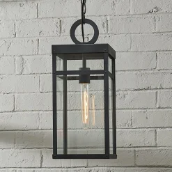 Vintage Suspended Pane Outdoor Pendant