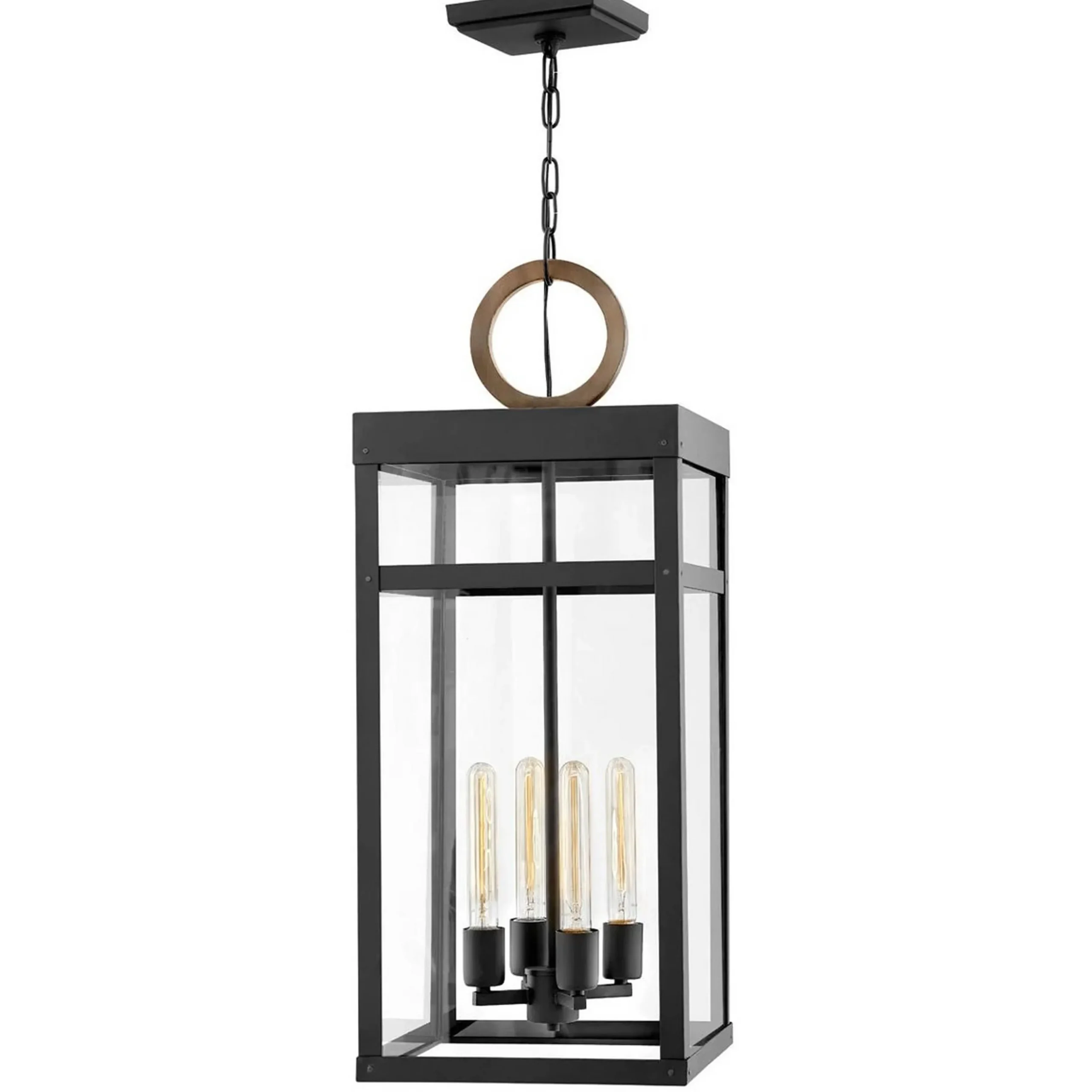 Vintage Suspended Pane Outdoor Lantern