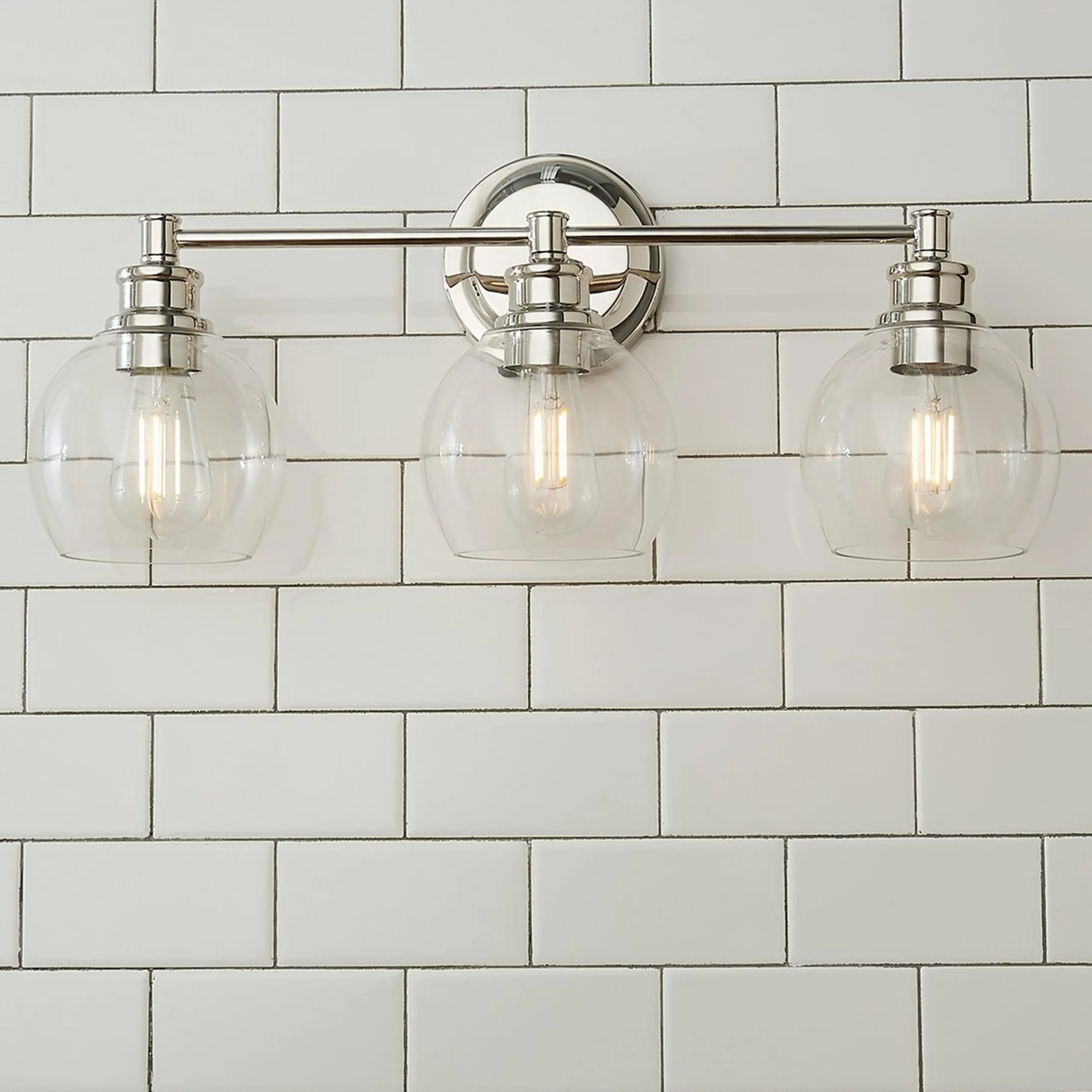 Volta Glass Vanity Light - 3 Light