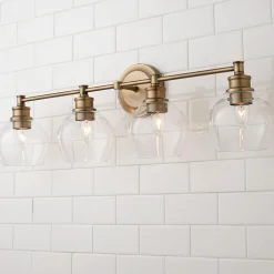 Volta Glass Vanity Light - 4 light