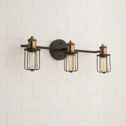 Warehouse Cage Vanity Light - 3 Light