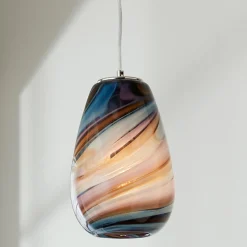 Warm Purple Wave Pendant