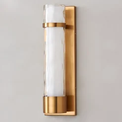 Wave Pattern Glass Sconce - Large