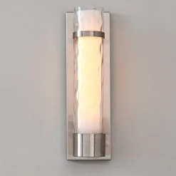 Wave Pattern Glass Sconce - Large