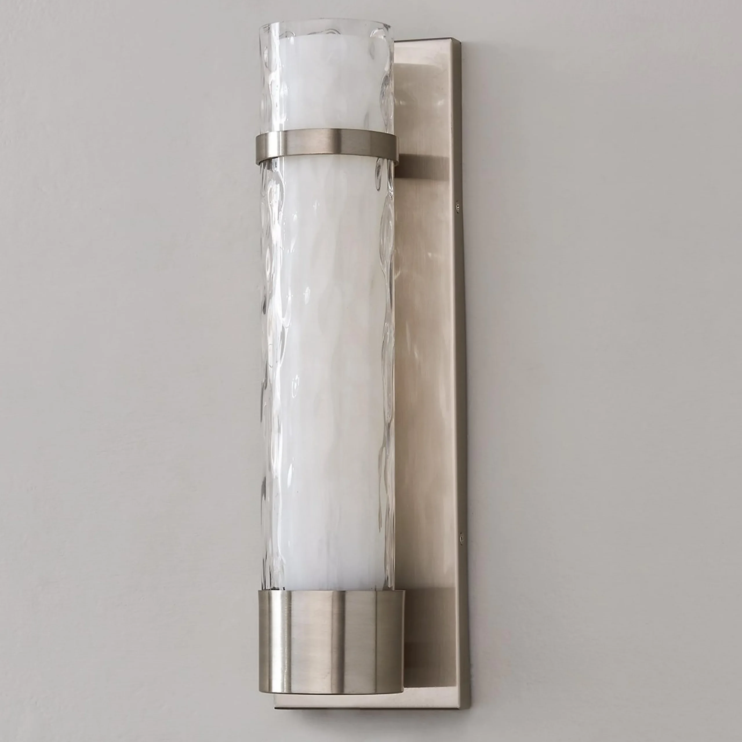 Wave Pattern Glass Sconce - Large