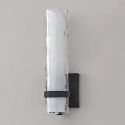 Wave Pattern Glass Sconce - Small