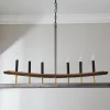 Wendy Umanoff Whiskey Barrel Stave Chandelier