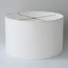 10" White Cotton Duck Lamp Shade