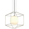 Wire Frame Prism Pendant - Square