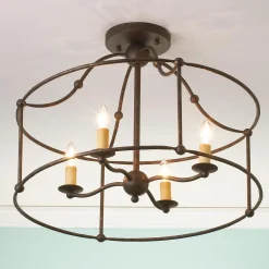 Wrought Iron Convertible Lantern