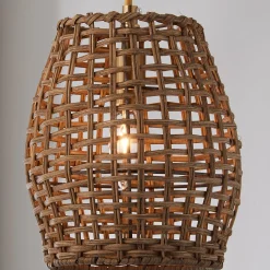 Young House Love Check Rattan Pendant