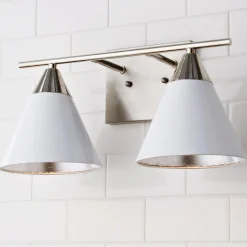 Young House Love Clad Cone Vanity Light - 2 Light