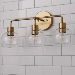 Young House Love Clear Glass Bubble Vanity Light - 3 Light
