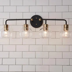 Young House Love Clear Glass Bubble Vanity Light - 4 Light