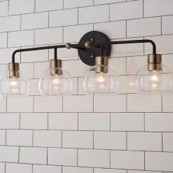Young House Love Clear Glass Bubble Vanity Light - 4 Light