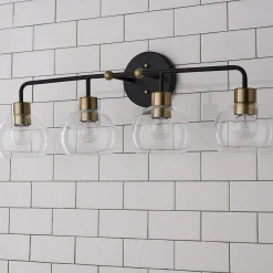 Young House Love Clear Glass Bubble Vanity Light - 4 Light